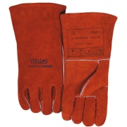 威特仕10-2101锈橙色斜拇指款耐磨耐用手套