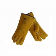友盟AP-1210金黄色全皮帆布焊割焊接防护手套