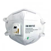 3M 9001VZ/9002VZ编织头带款防雾霾带呼吸阀PM2.5口罩