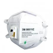 3M 9001VZ/9002VZ编织头带款防雾霾带呼吸阀PM2.5口罩