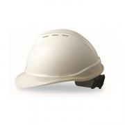 MSA 10146582 V-Gard 豪华型安全帽(白色PE， 带透气孔帽壳,一指键帽衬