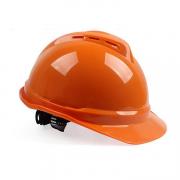 MSA 10172478 V-Gard 豪华型安全帽（ABS，橙，超爱戴，灰针织，尼龙，D）